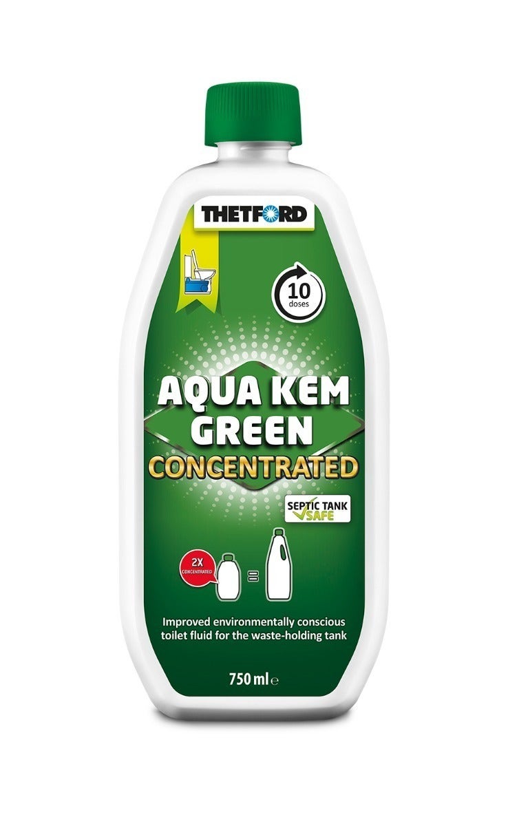 Thetford Aqua Kem Green 750ml biodegradable RV toilet additive