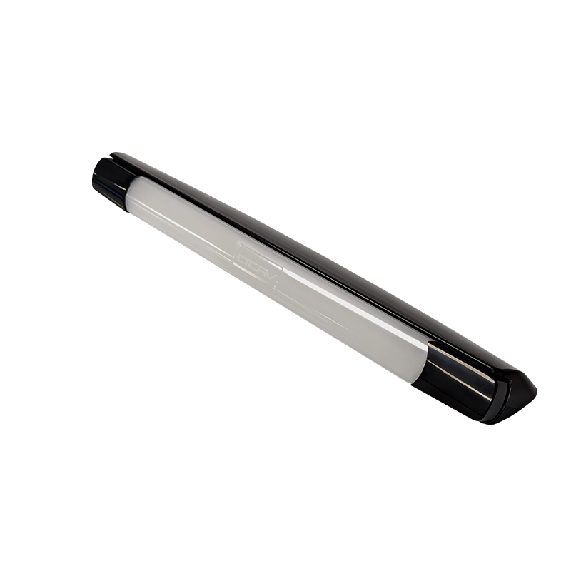 Coast RV 12V LED awning light in black for motorhomes and caravans