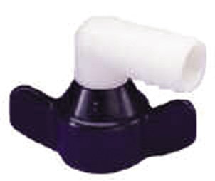 Shurflo 90 degree elbow fitting with 1/2 inch barb for RV plumbing