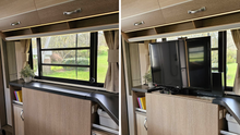 Avida Esperance C7922 SL motorhome — pop-up TV cabinet