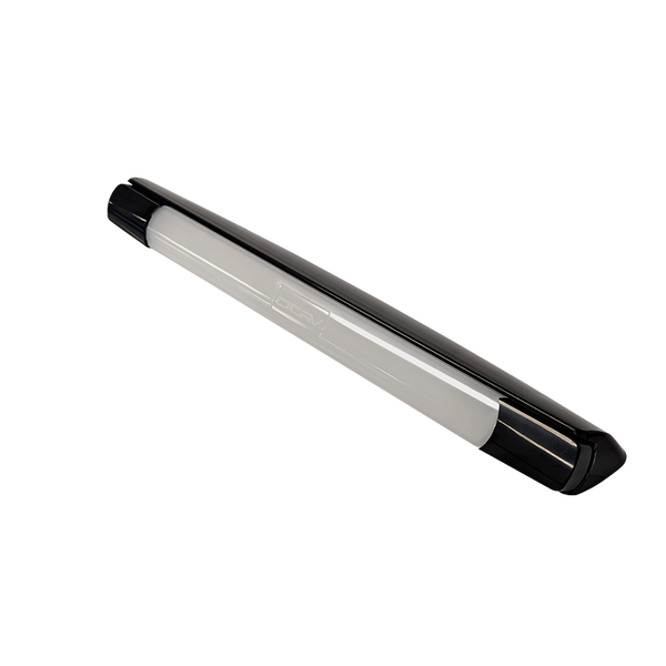 Coast RV 12V LED awning light in black for motorhomes and caravans